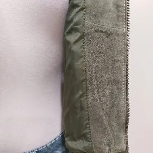 💋BOHO CHIC💋 Stunning Y2K VTG Camo Distressed Genuine Leather Vest - Picture 11 of 16